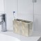 Resin Toothbrush Holder | Compact Multi-Slot Holder for Toothbrushes,Razors & Makeup Accessories | Marble Finish